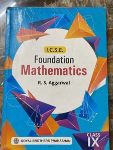 ICSE Foundation Mathematics Class 9 RS Aggarwal