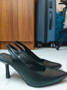 Elegant Black Slingback Heels