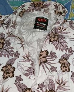 Floral Print Short Sleeve unisex Shirt