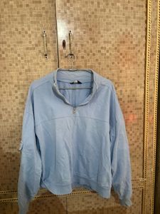 Blue Quarter Zip Sweatshirt