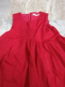 Chic Red Flare Dress