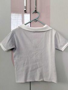 Casual Grey Polo T-Shirt