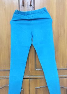 Teal Blue Slim Fit Pants