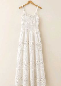 White Broderie Anglaise Sundress
