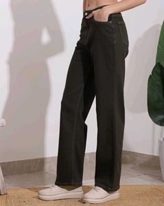 Olive Straight Jeans - New