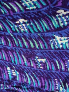 Purple Peacock Print Racerback Tunic/Mini Dress