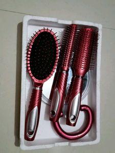 Hair Brush &amp; Mirror Set