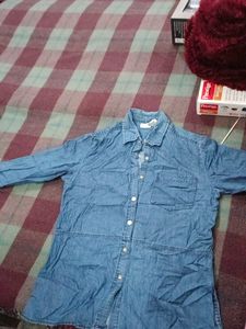 Denim Button-Down Shirt