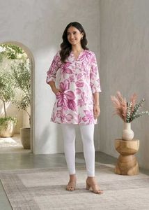 Floral Print Kurta w Free Pant