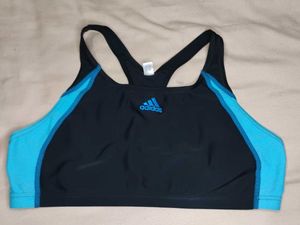 Adidas Sports Bra - Black & Blue