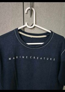 Marine Creature Navy Blue T-Shirt