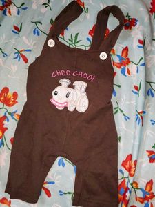 Cute Brown Train Romper
