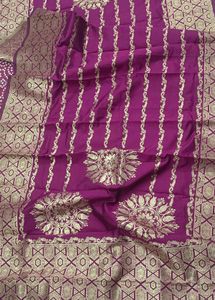 Elegant Purple Banarasi Saree
