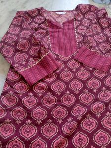 Maroon Ethnic Kurta Set