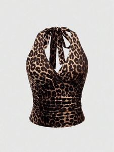 Y2K Leopard 🐆 Print Halter Top