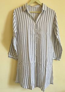 Striped Long Tunic Top