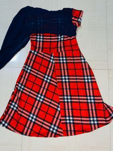Chic Plaid Party Dress
