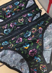 Floral Print Cotton Briefs - Pack of 3