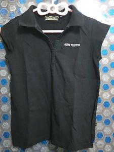 Black "Gone Trippin'" Polo T-Shirt