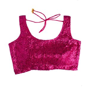 Sparkling Pink Sequin Blouse