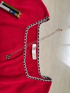 ❤️ Red Printed Square Neck Top | Soft Girl Meets P