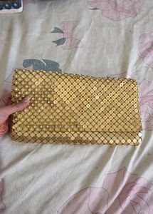 Sparkling Gold Sequin Clutch