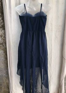 Sparkly Navy Blue High-Low Dress