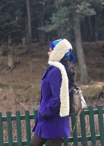 Purple Wool Coat