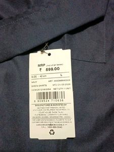 Men's Navy Blue Short Sleeve Shirt