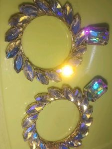 Sparkling Hoop Earrings