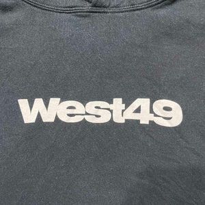 Vintage West49 black Hoodie BY Gildan Active wear