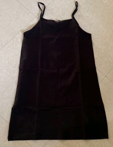 Combo!Zara gingham And black Slip Straight Dress