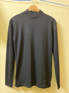 Brand New Mens Highneck Full Sleeve Black Tshirt