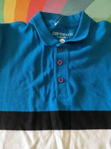Striped Blue Polo T-Shirt