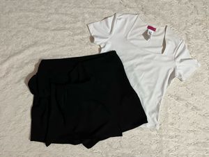 Cute bow skort with free top