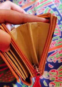 Coral Leather Wallet