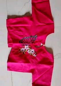 Embroidered Silk Blouse