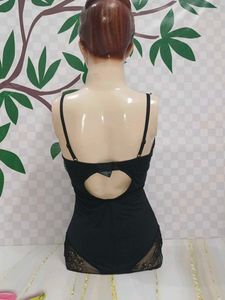 (1416)Black Lace Bodysuit