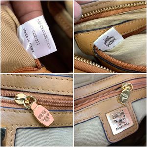 MCM Monogram Cognac Visetos Mini Shoulder Bag