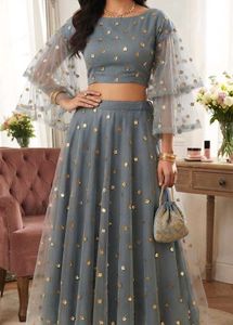 Elegant Grey Dress.