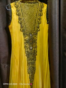 Yellow Floor Length Gown
