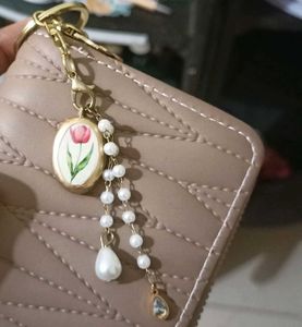 Vintage Floral Keychain bag charm