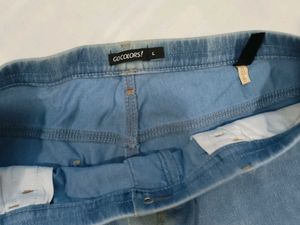 Classic &amp; Comfy Knee-Length Denim Shorts