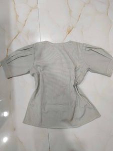 Stylish V-Neck Button-Up Blouse