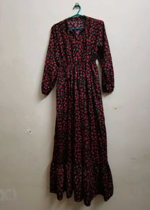 Chic Floral Print Maxi Dress