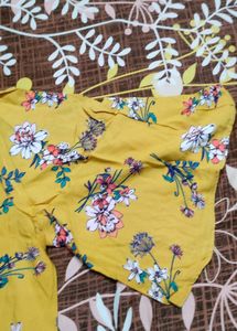 Vibrant Floral Yellow Kurta