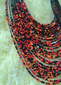 Unique Beaded Statement Necklace