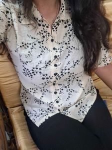 Stylish Cream Top/Shirt