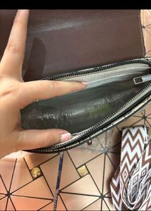 Stylish Brown &amp; Beige Monogram Crossbody Bag