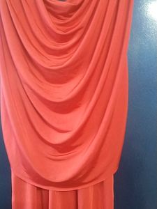Beautiful Peach Colour Midi Dresses Medium Size.